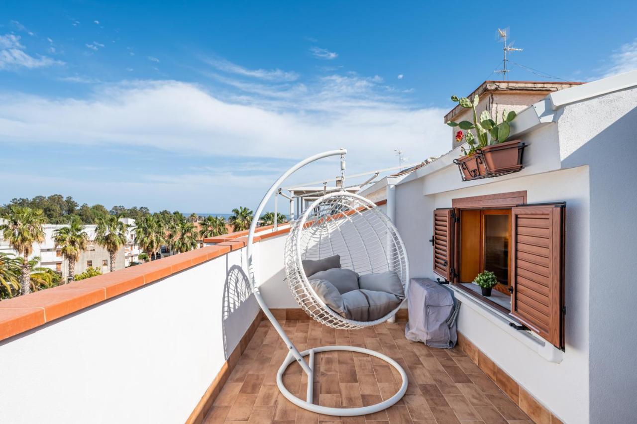 Naxos Charming Penthouse With Swimming Pool X6 Apartment Giardini Naxos Luaran gambar